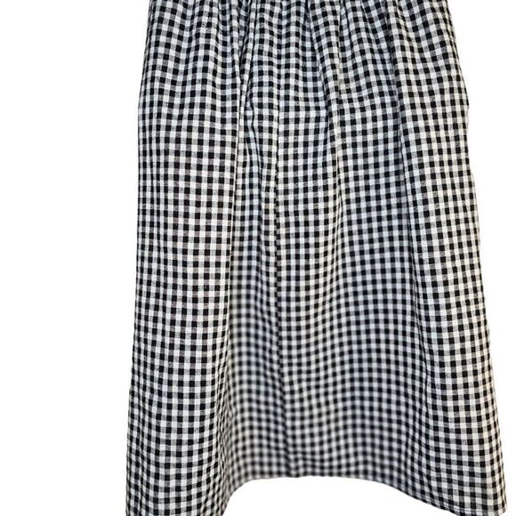 Pomander Place Abigail Dress Womens Size M Mini Black White Gingham Check - Picture 7 of 9